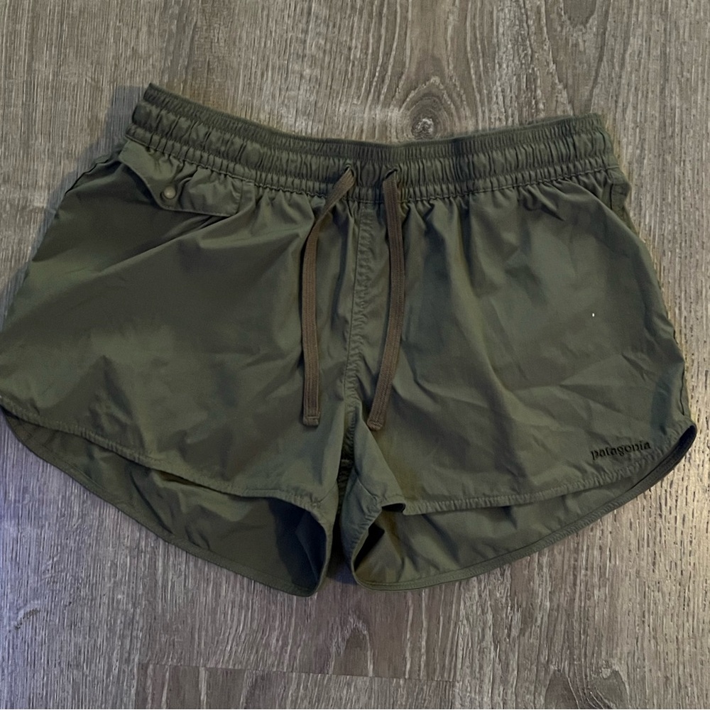 Patagonia Olive Green Athletic Shorts